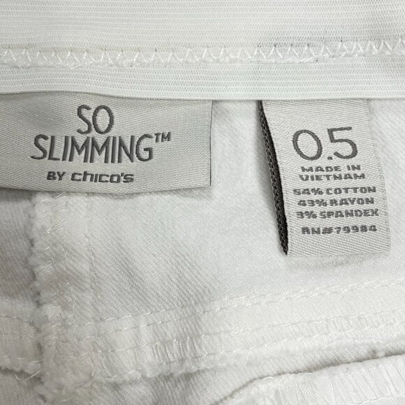 Chico's White Jeans Size 0.5 (4) - Picture 5 of 5